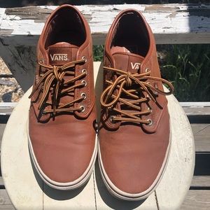Brown Leather Vans